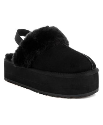 Women's Kutchu Faux Fur Platform Classic Slingback