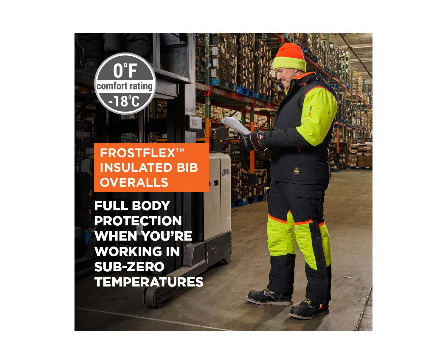 Men's FrostFlex Insulated Stretch Bib Overalls