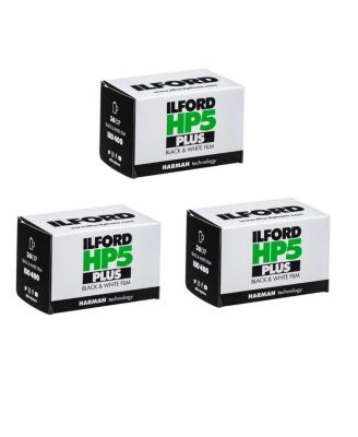 Hp5 Plus ISO 400 35mm Black and White Film, 3-Pack