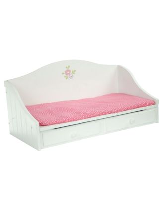 Little Princess 18" Doll Trundle Bed with Interchangeable Cushions, Ages 3+