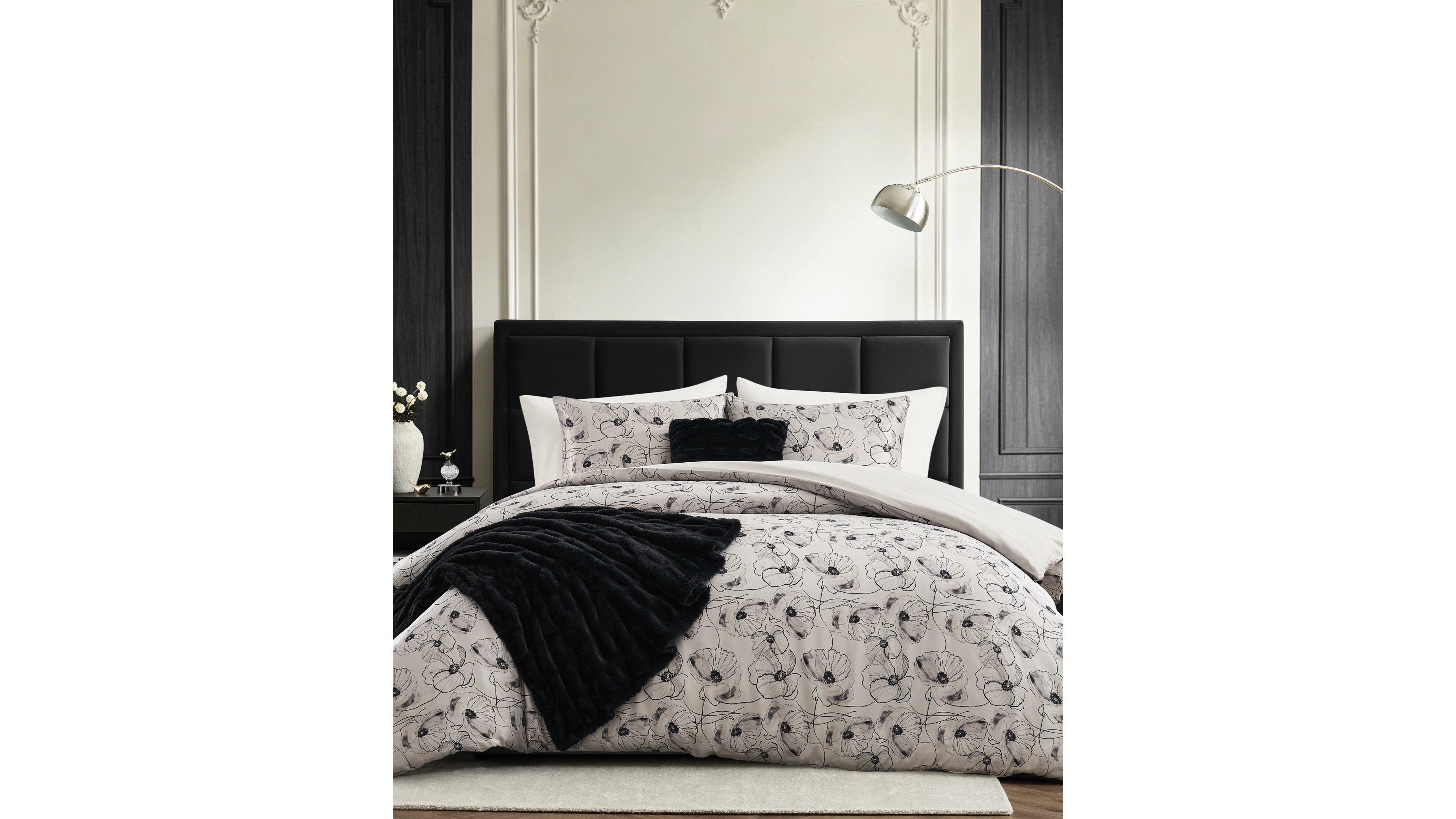 Karl Lagerfeld Paris Charmeuse 5-Piece Bed in a Bag Set, King