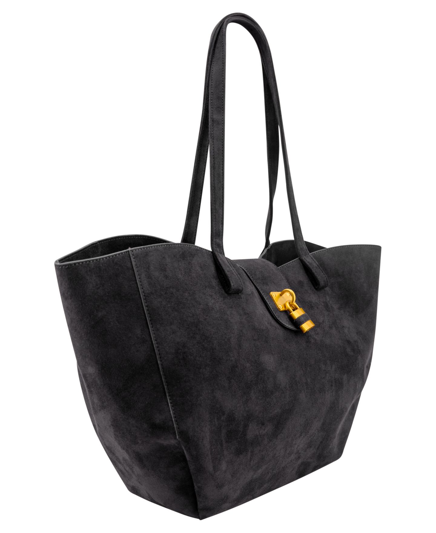 Женская сумка LIKE DREAMS Harper Lock Gold-Tone Large Tote, цвет: Чёрный — фото 3