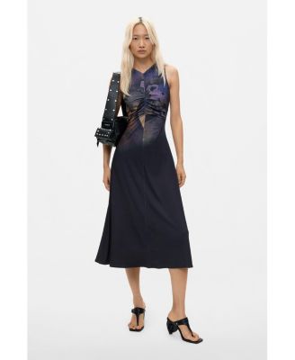 Women's Knit A-Line Midi Dress