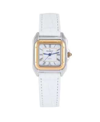 Women's Watch Square Tank Shape Leather Strap Watch