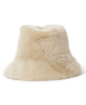 Pull-On Faux Fur Bucket Hat