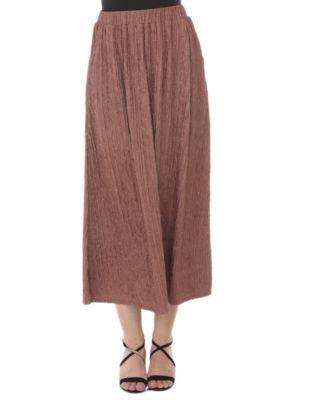 Women's Rhinestone Embellish Midi High-Waisted Skirt