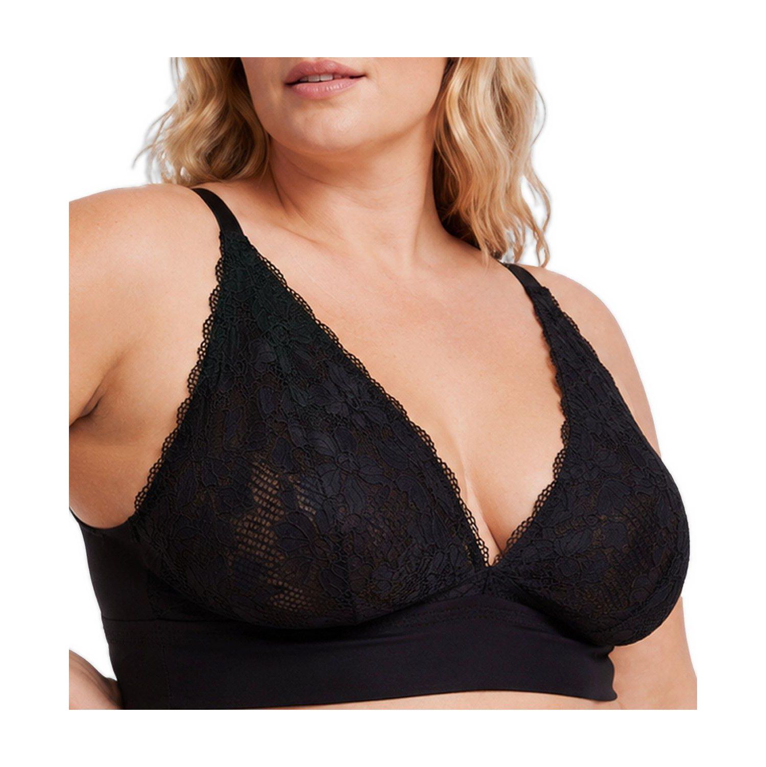 Plus Size Ava Lace Unlined Racerback Bralette