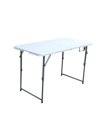 4FT Bi-Folded Table with Telescopic legs at 3 adjustable Heights