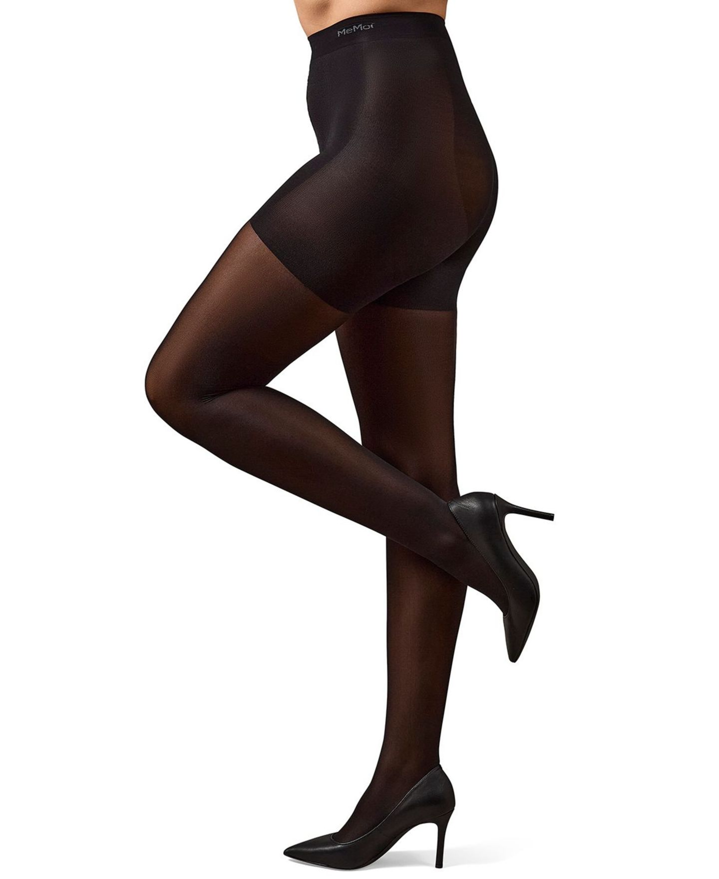 Женские колготки MeMoi Lustre Semi-Opaque Shaper Tights, цвет: Чёрный — фото 1