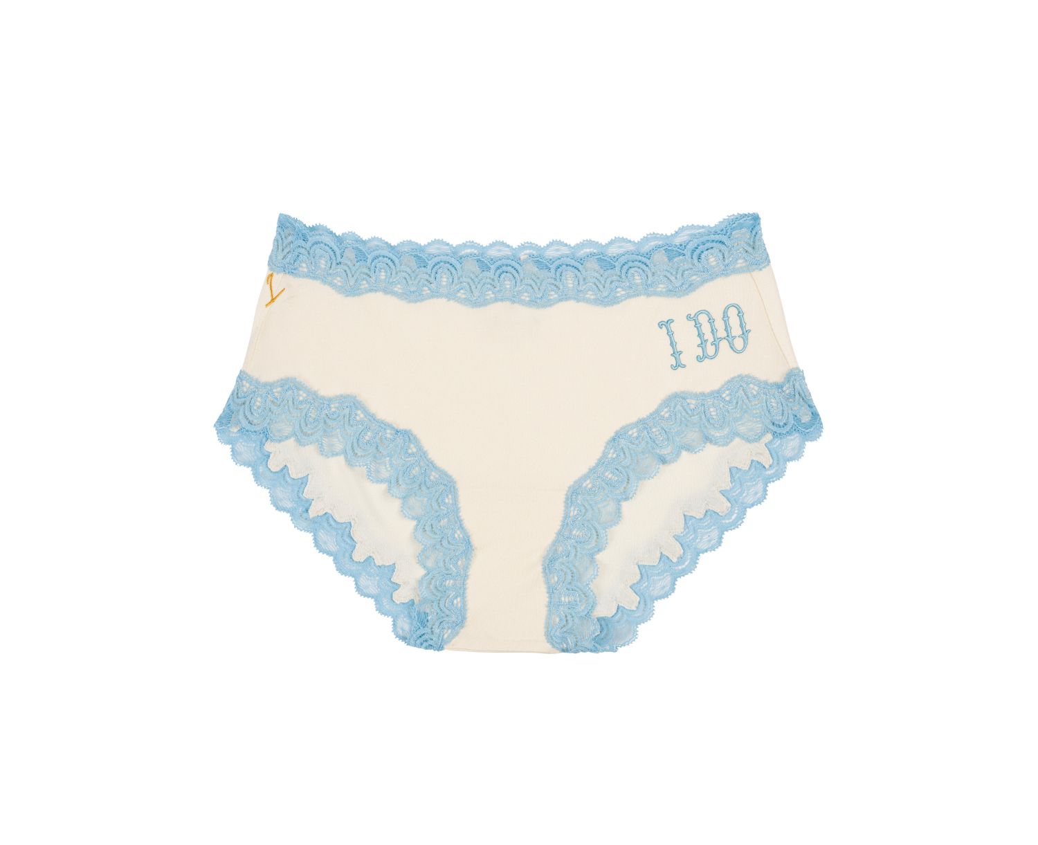 I Do Bridal Silk Scalloped Lace Trim Panty
