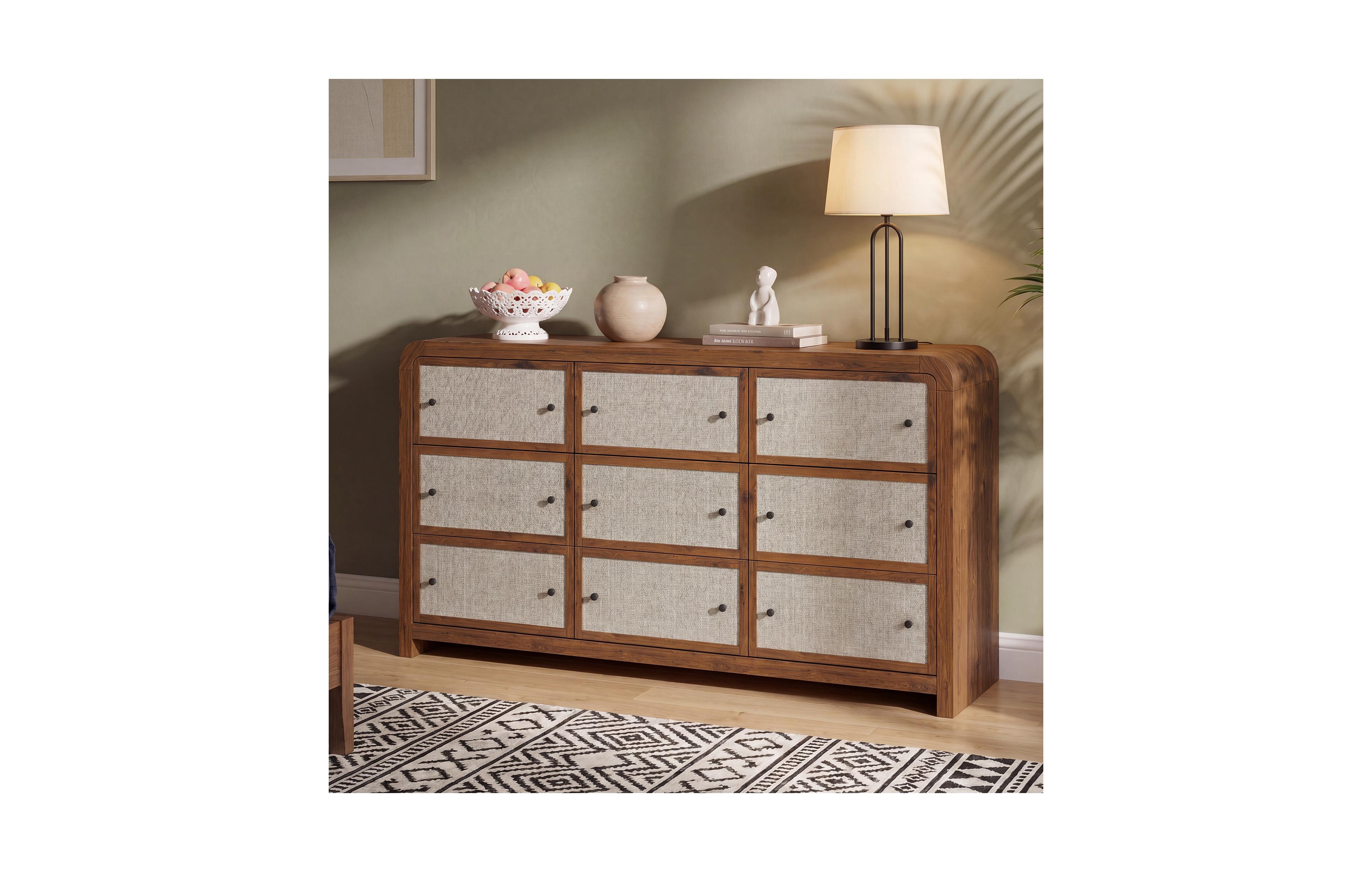 gaomon Drawers Dresser Large Storage AntiTip Modern Rustic for Bedroom