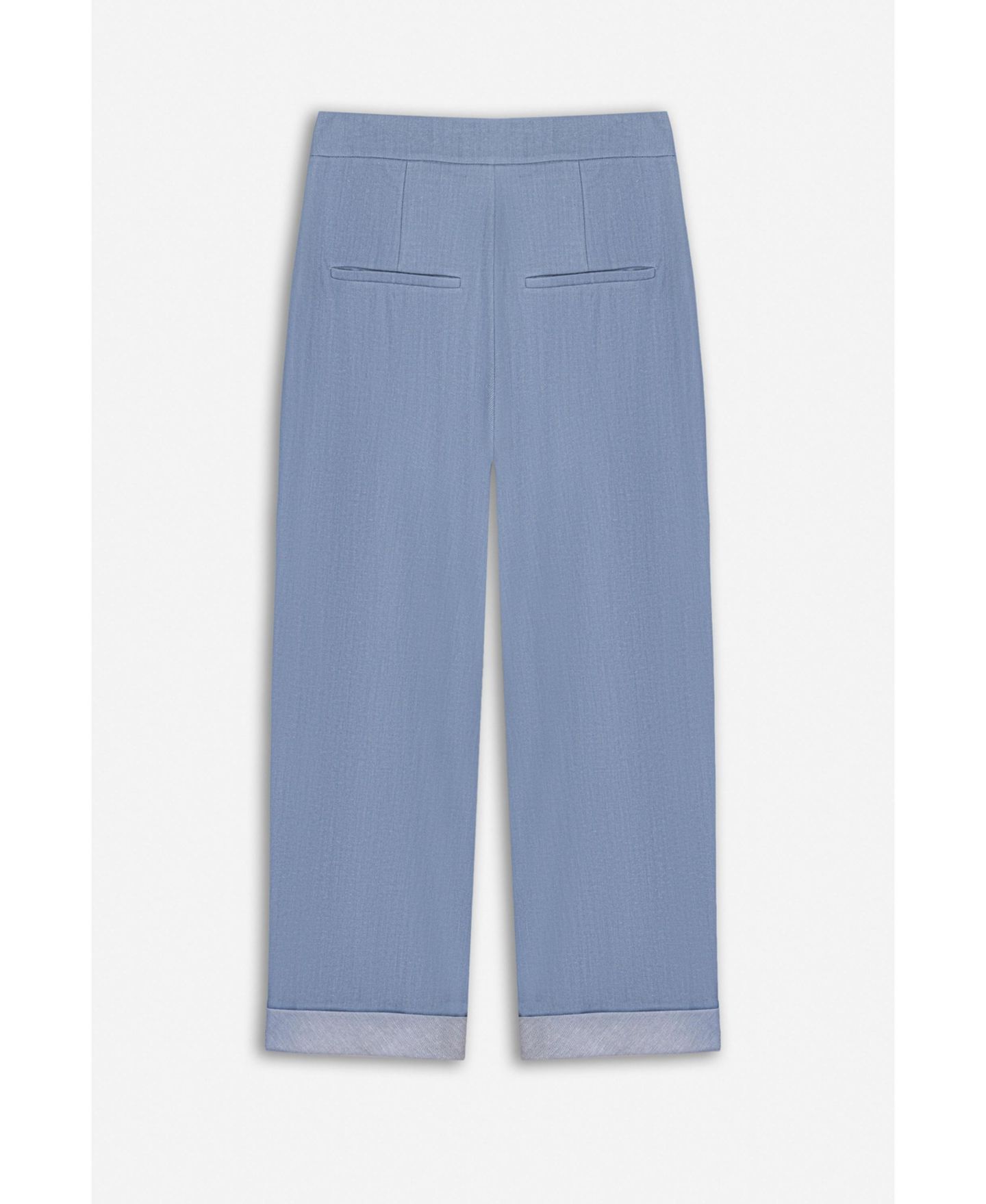 Женские брюки NOCTURNE Tie Detail Pleated, цвет: Синий — фото 7