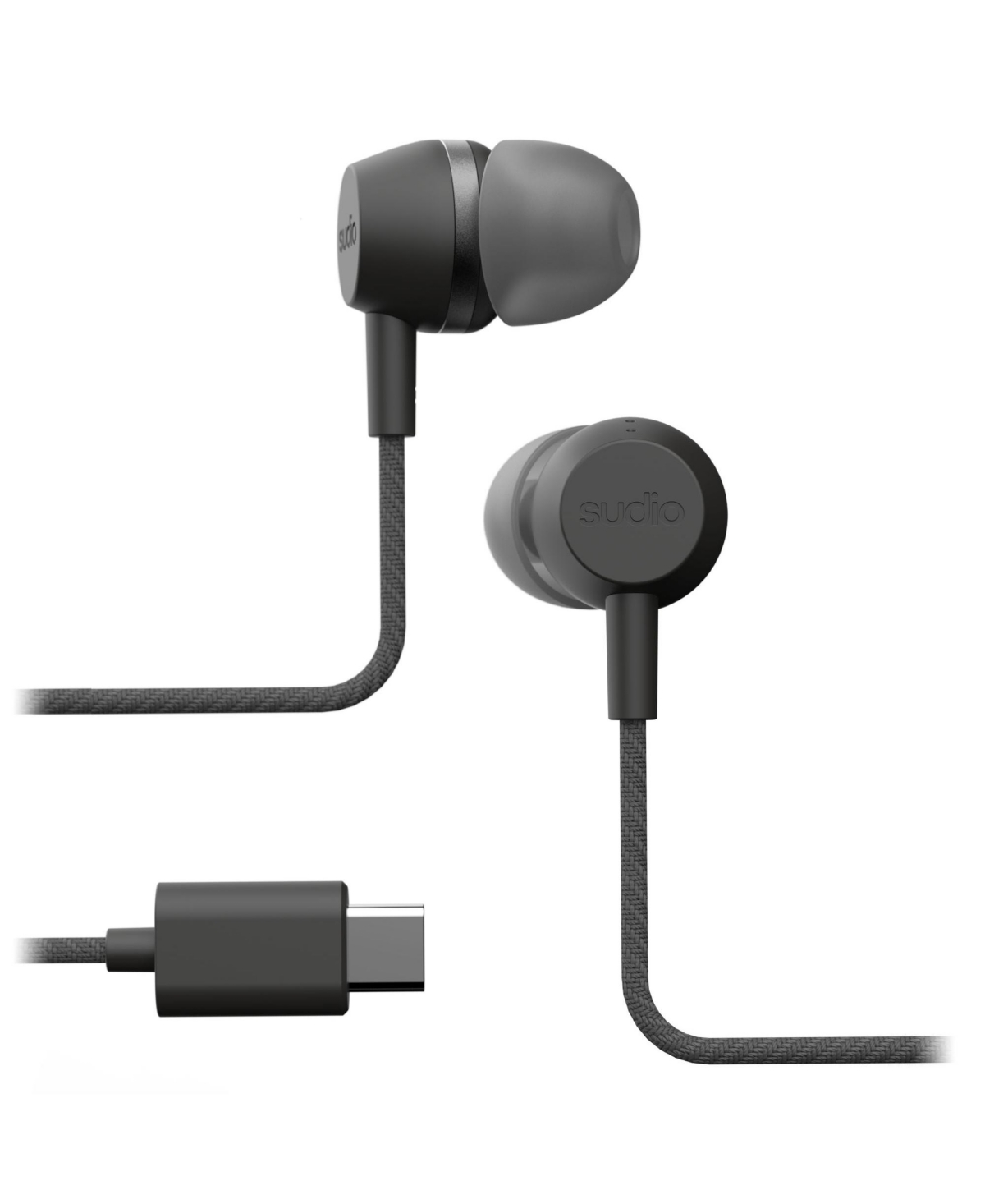Sudio - V3 Pro Noise Cancelling Wired Earbuds - Black