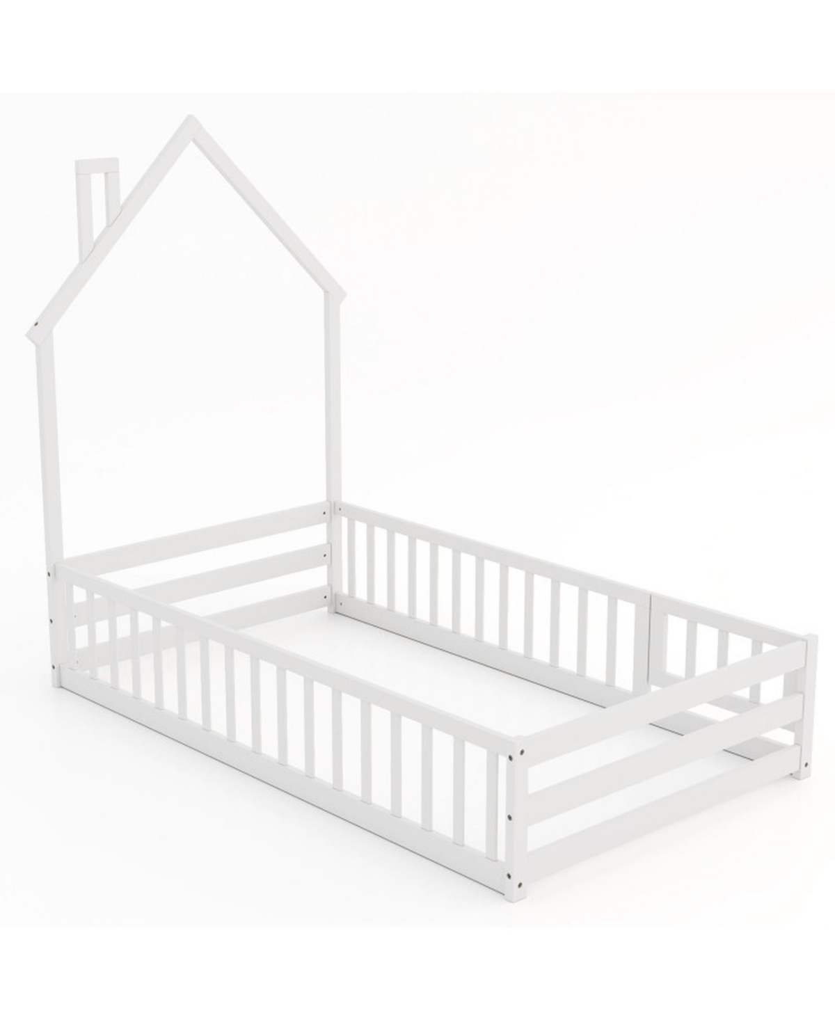 Gouun Twin Montessori Floor Bed Frame for Independent Sleep