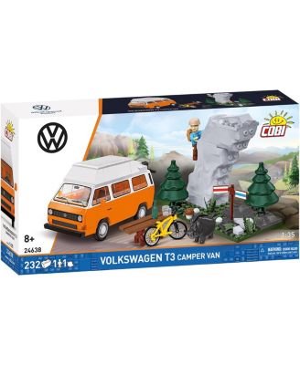 Volkswagen T3 Camper Van Action Town 232-Piece Building Set, Ages 7+