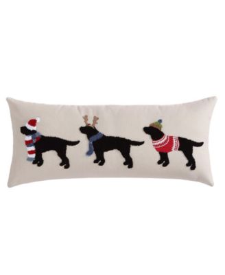 Buddy Holiday Beige Novelty Decorative Pillow, 10" X 23"