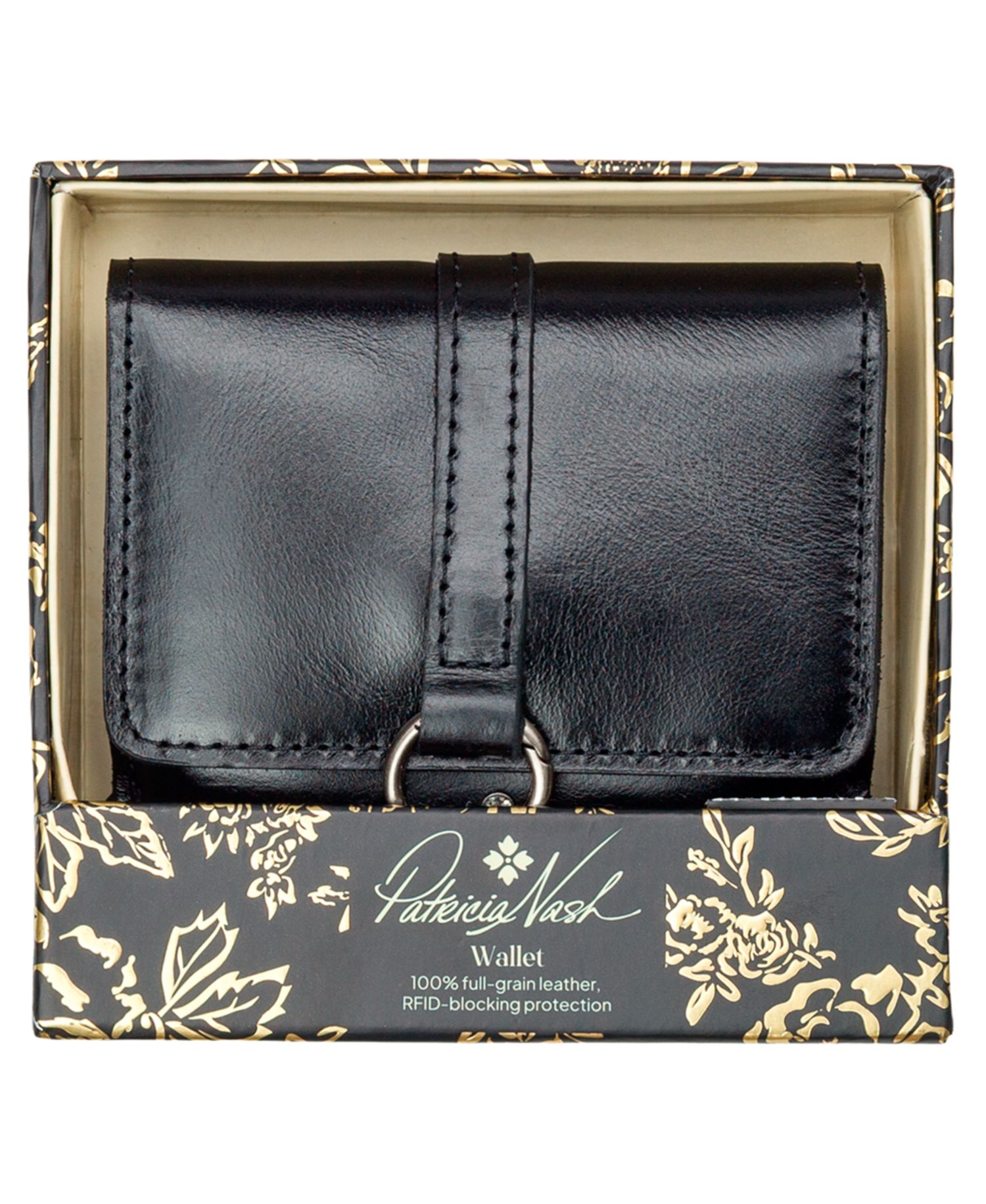 Verla Boxed Full Grain Leather Trifold Wallet
