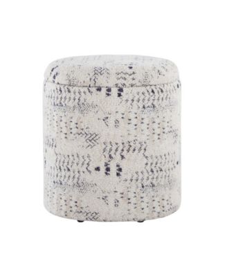 Tahoe 18" Cotton Aztec Storage Ottoman