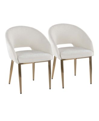 Renee Upholstered Contemporary Chair, Set of 2