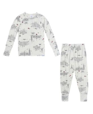 Toddler unisex (2T-5T) Neutral 2-Piece Tight Fitting Pajamas