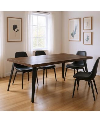 63inch Wood and Steel Dining Table