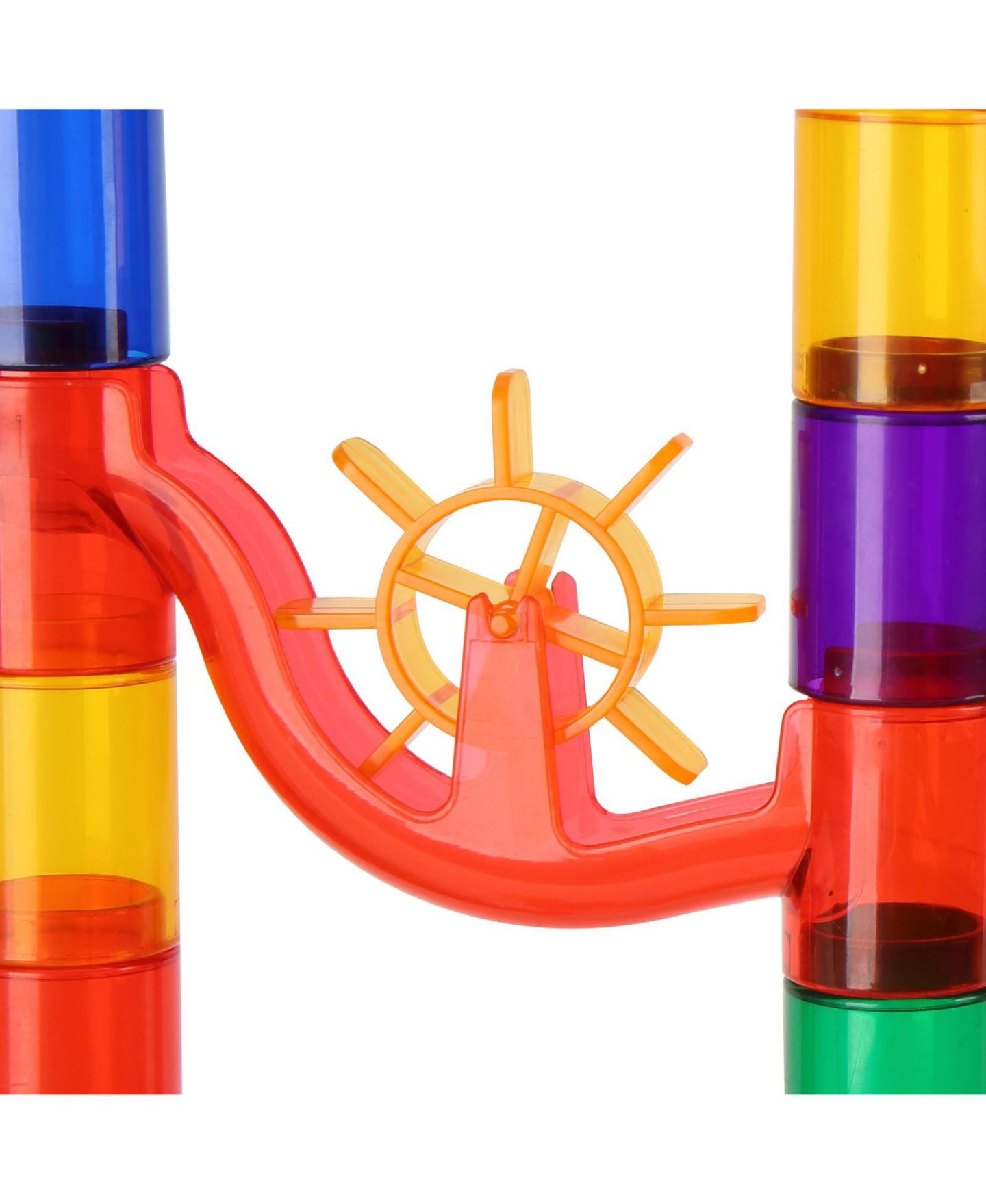 Детский конструктор HONGGE Marble Run Glow-in-the-Dark 150-Piece Building Set, Ages 3+, цвет: Синий — фото 3