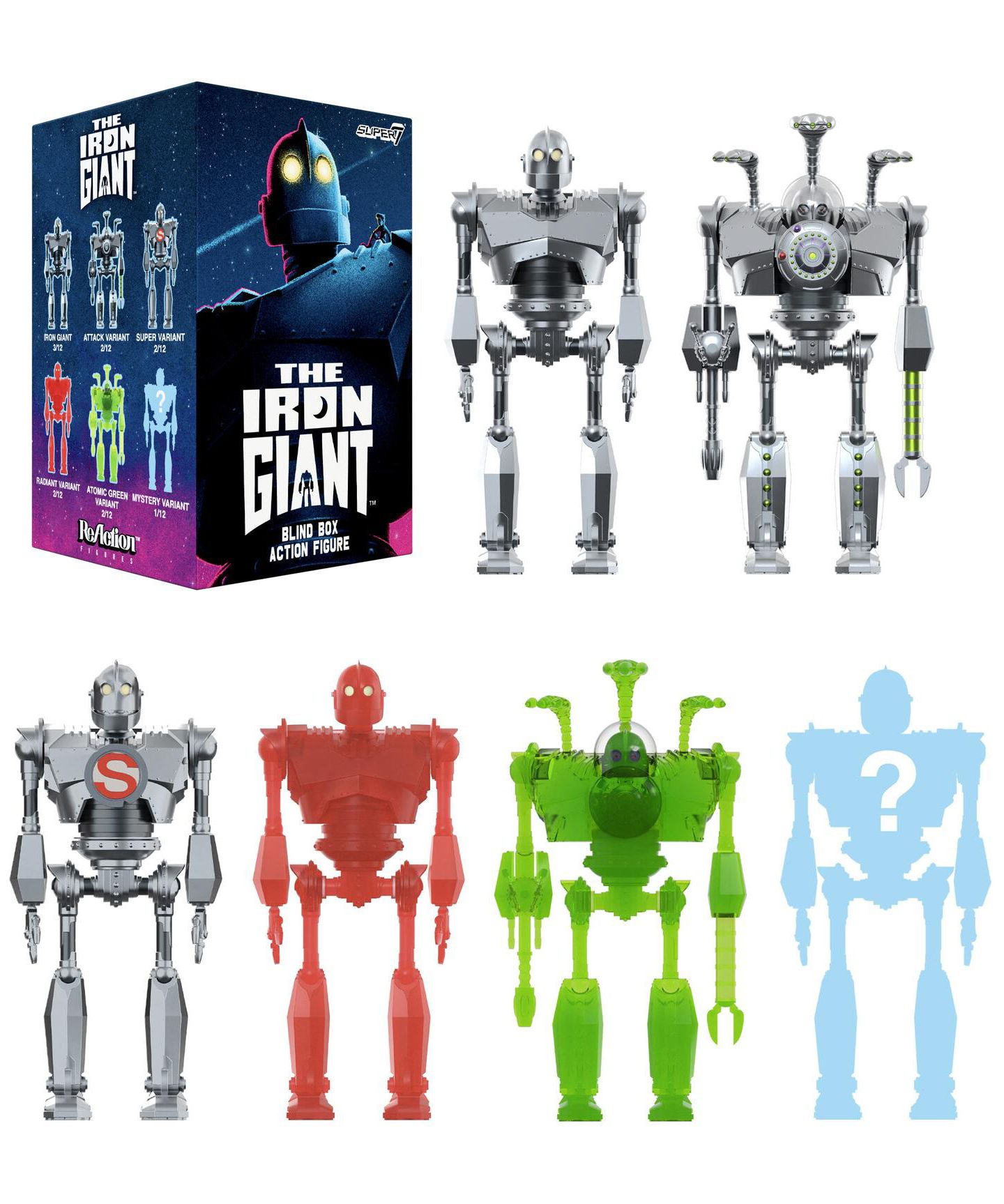 Детская фигурка Super7 The Iron Giant ReAction 3.75" Blind Box Action Figure, Ages 14+ — фото 1