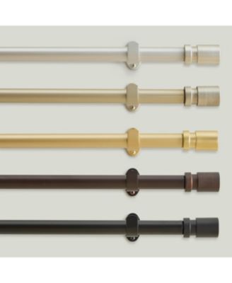 Tribeca 1" Single Curtain Rod with Cylinder End Cap Finial