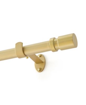 Tribeca 1" Single Curtain Rod with Cylinder End Cap Finial