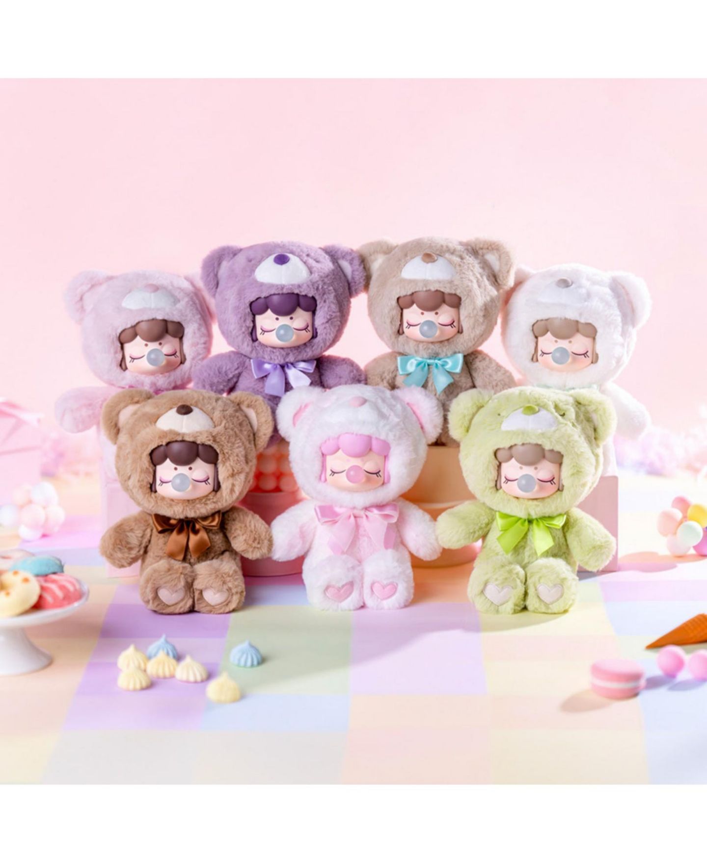 Детская мягкая игрушка Robotime Colorful Chocolate Cutie Bears 7" Blind Box Collectible Plush — фото 6