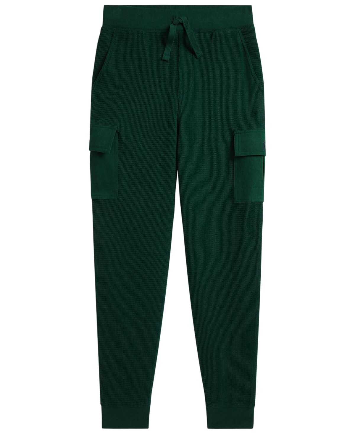 Polo Ralph Lauren Boys' 8-20 Waffle-Knit Cotton Cargo Jogger Pants - Moss Agate