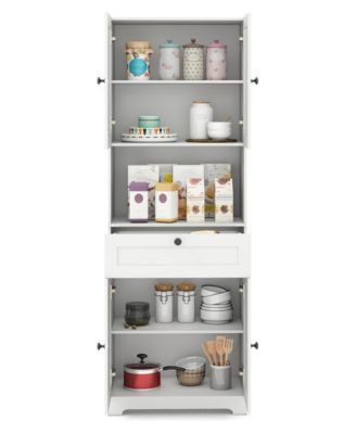 67.5-Inch Freestanding Storage Cabinet with Four Doors
