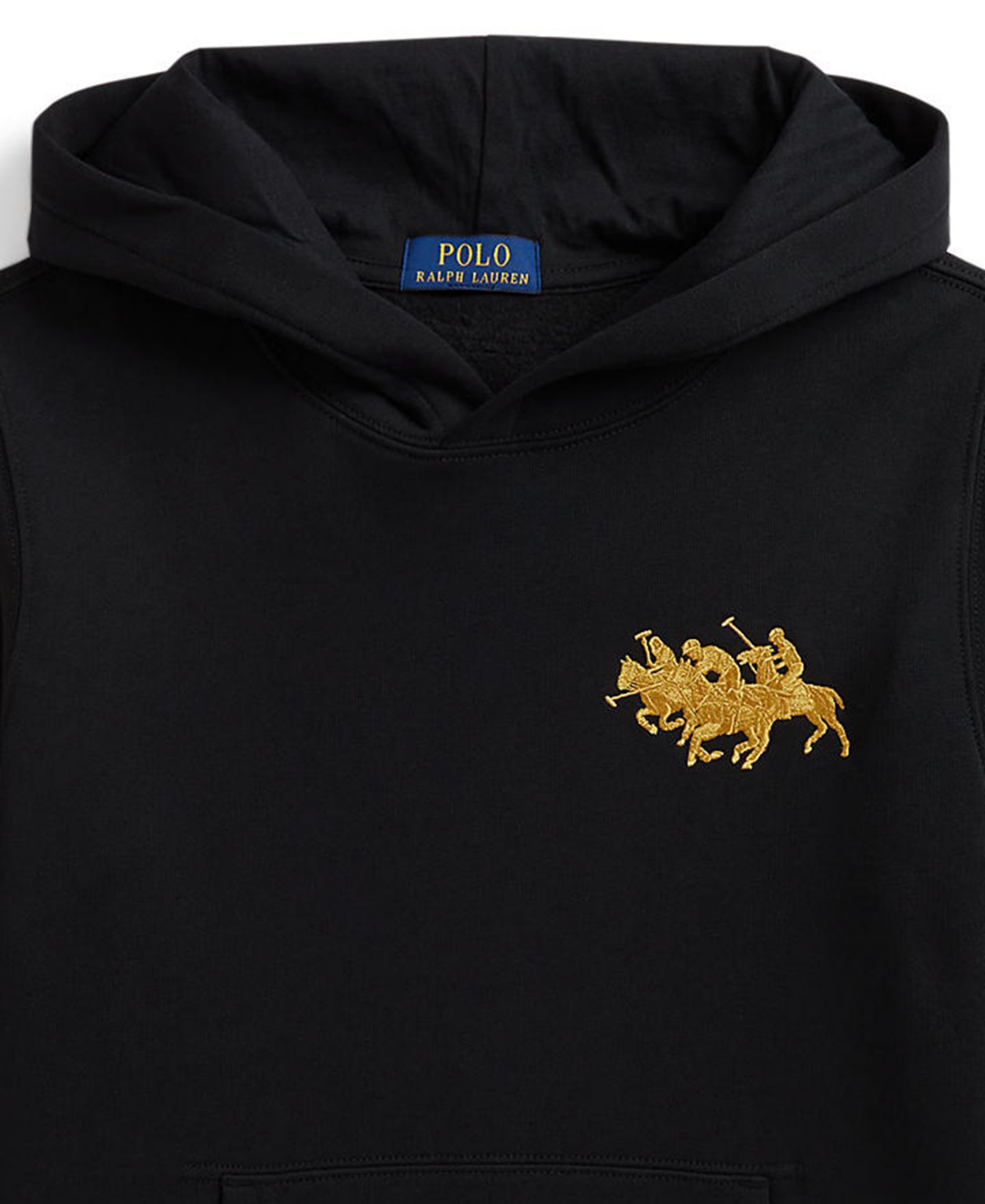 Худи Polo Ralph Lauren Triple-Pony Fleece для мальчиков, цвет: Чёрный — фото 3