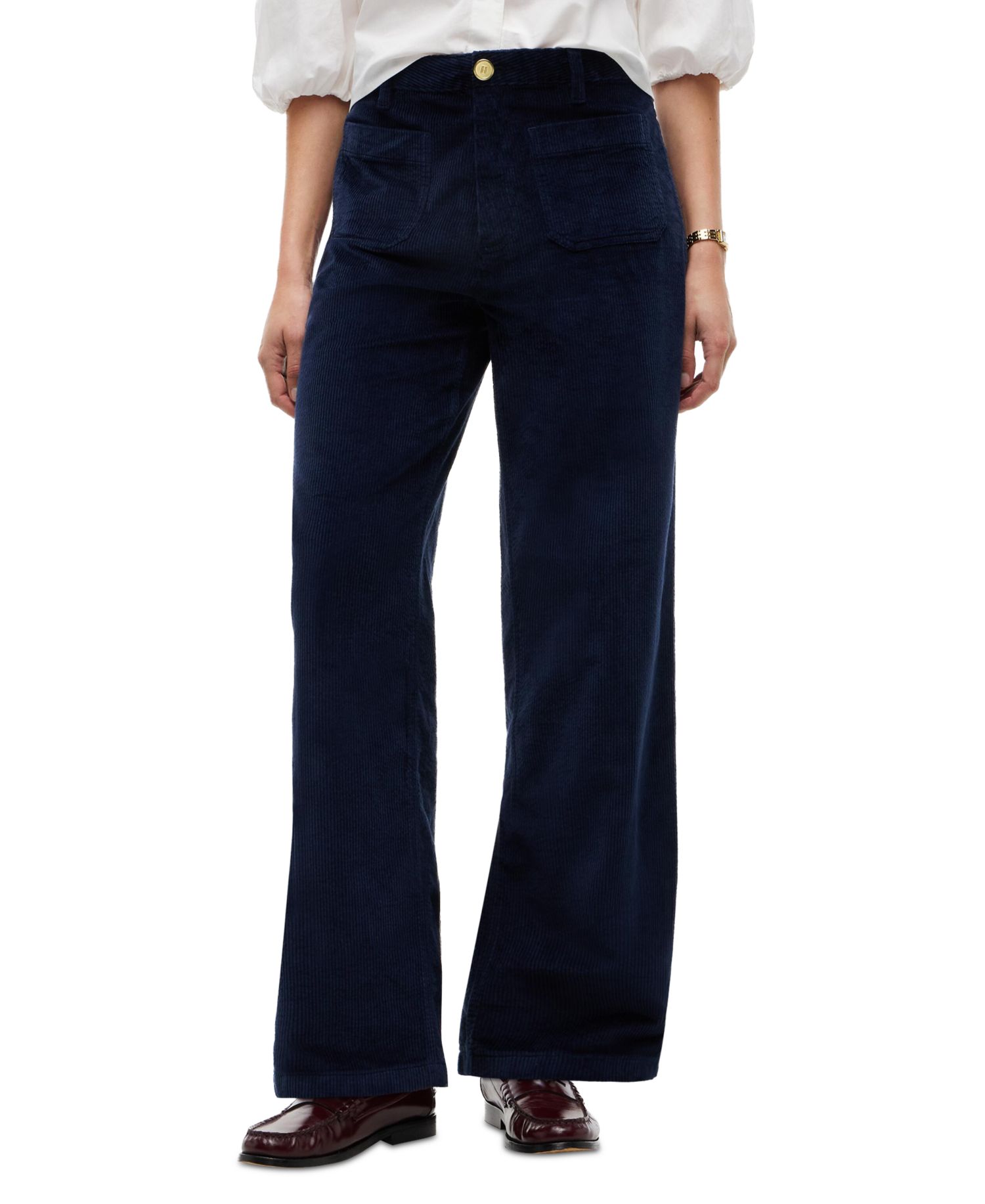 Women's Corduroy Wide-Leg Pants