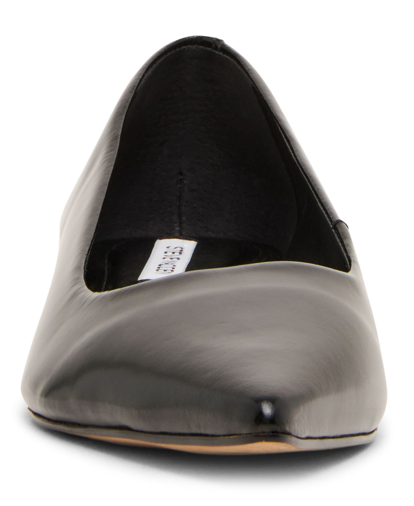 Женские кожаные лодочки Steve Madden Ardyn с острым носком и каблуком-рюмкой, цвет: Чёрный — фото 7