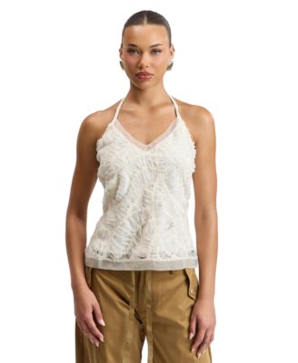Women's Deep V-Neck Halter Tank