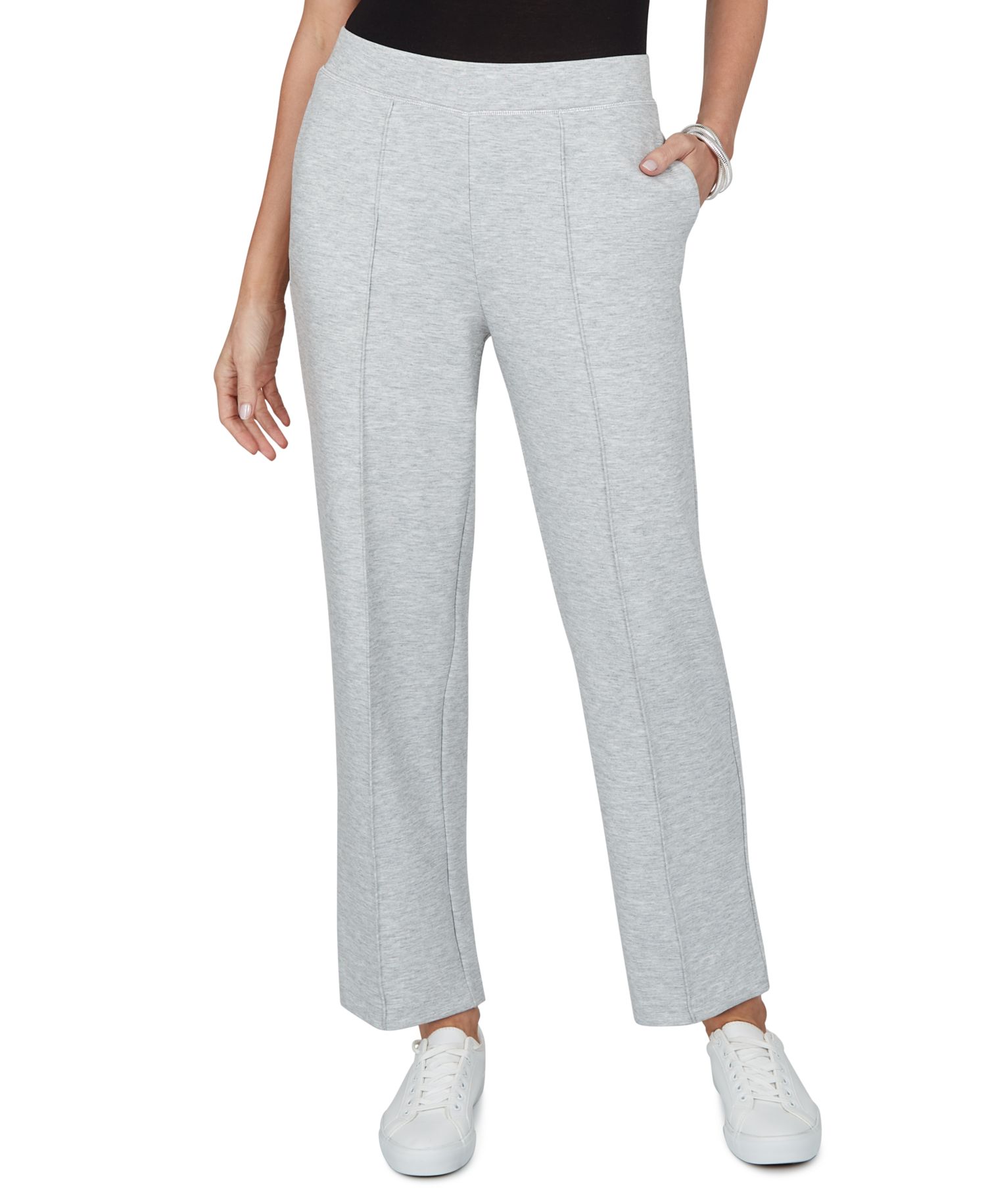 Petite Wide-Leg Pull-On Pants