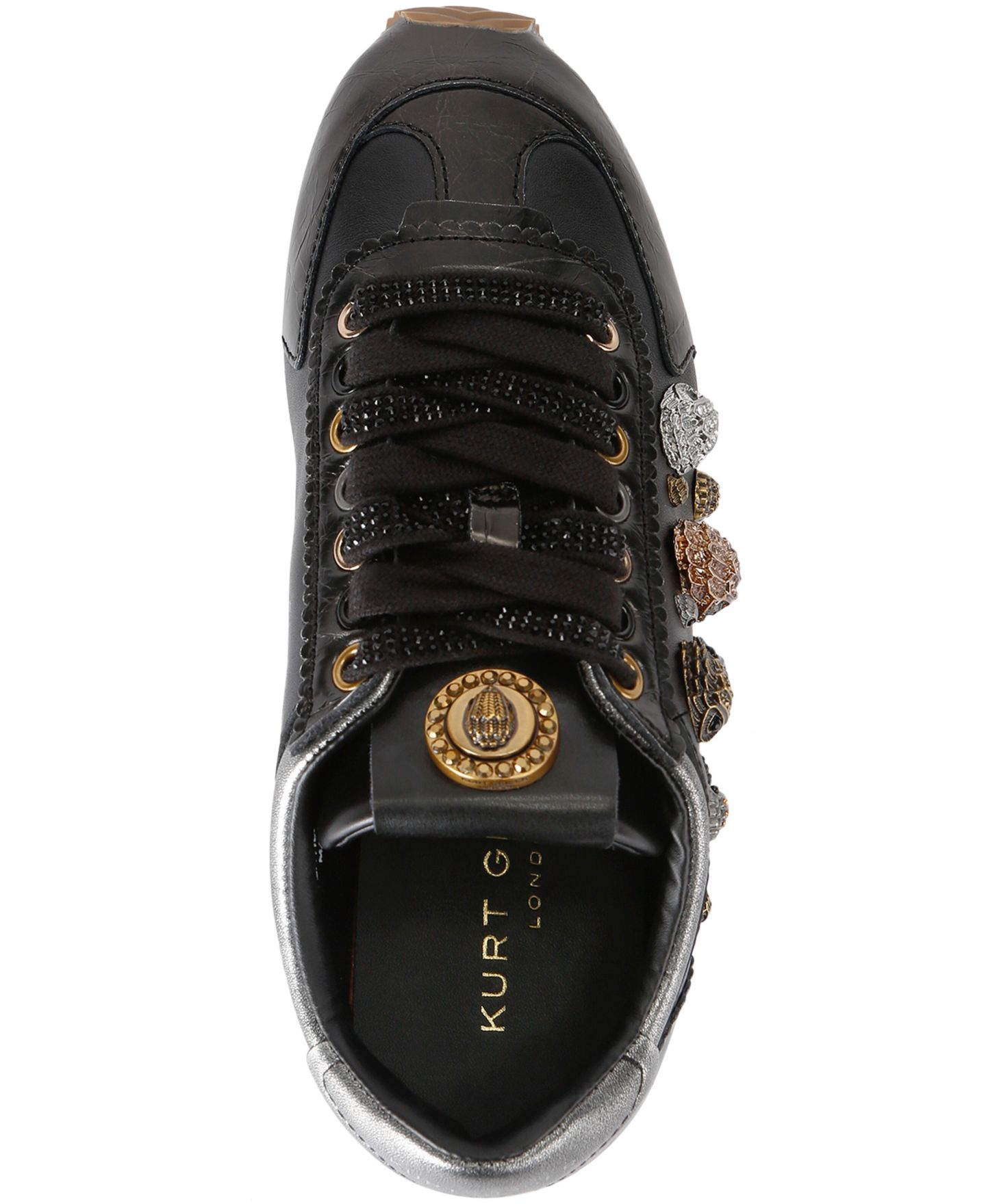 Женские кроссовки Kurt Geiger London Eagles Islington Lace-Up, цвет: Чёрный — фото 4