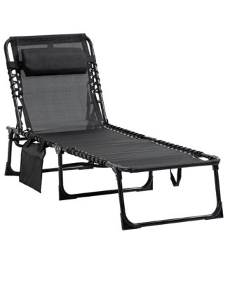 Outdoor Chair, Folding Design, Adjustable Backrest for Camping, Travel and Outdoor Activities