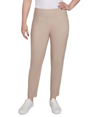 Petite Comfort Silky Tech Pull-On Ankle Pants