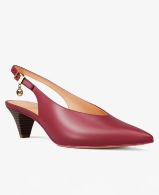 Women's Tonya Slingback Kitten Heel Pointed Toe Pumps