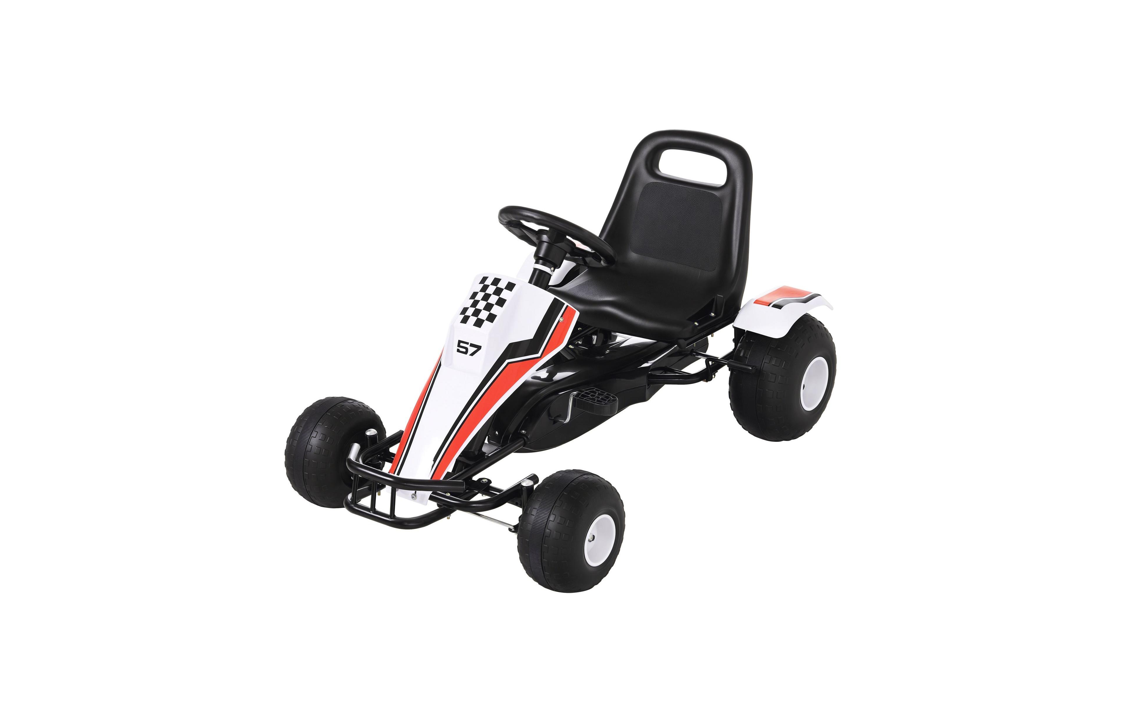 Sevorley Kids Go-Kart with Adjustable Seat, Pedal-Powered, Ages 3-6
