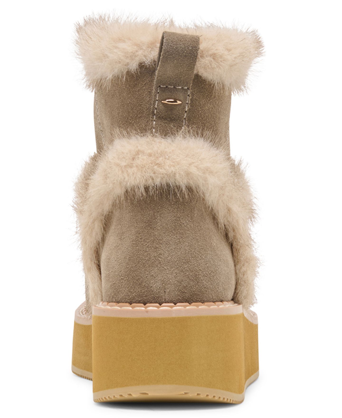 Женские ботинки Dolce Vita Pixie Plush H2O Cold Weather Suede, цвет: Оливковый замшевый — фото 3