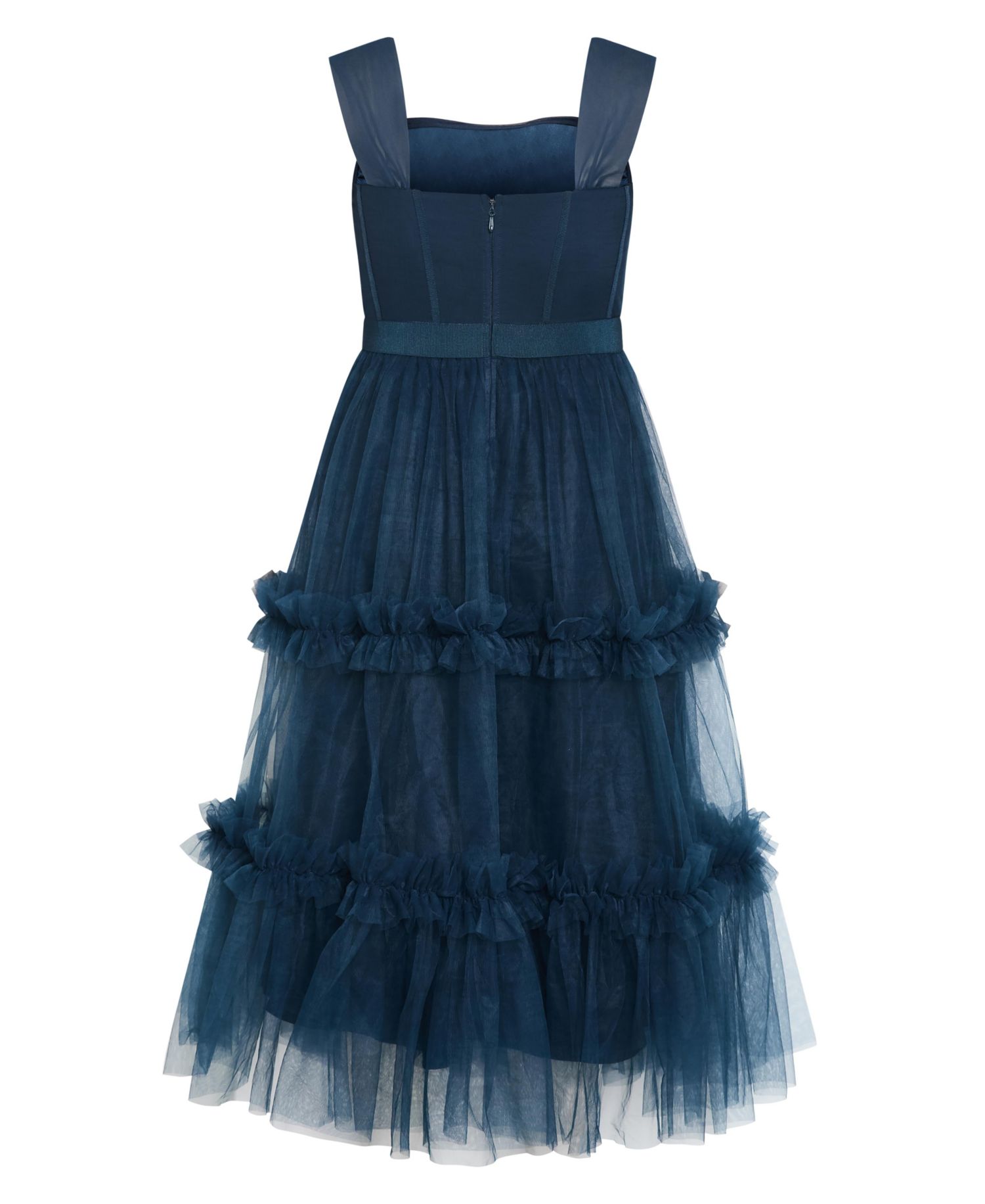 Plus Size Charming Tulle Tiered Dress