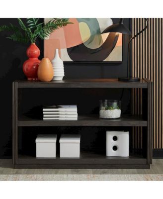 Modern Edge Sofa Table for Living Room Storage Display