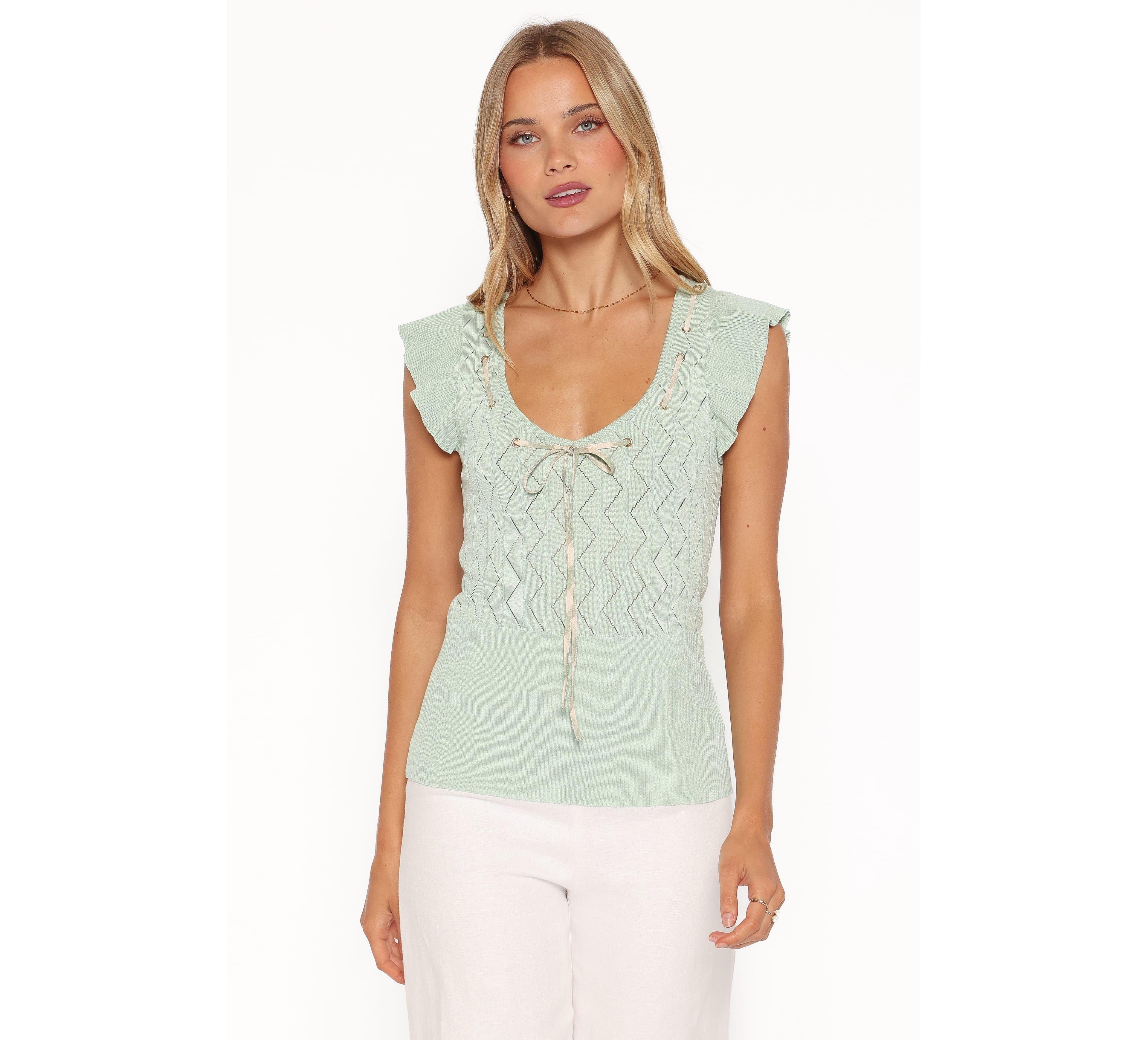Petal and Pup Women's & Tucker Pointelle Knit Top