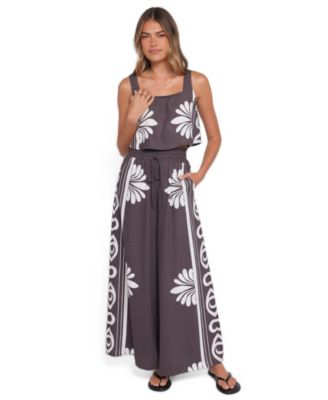 Women's Timothy Cropped Square-Neckline Wide-Leg Top and Pants, 2-Piece Set