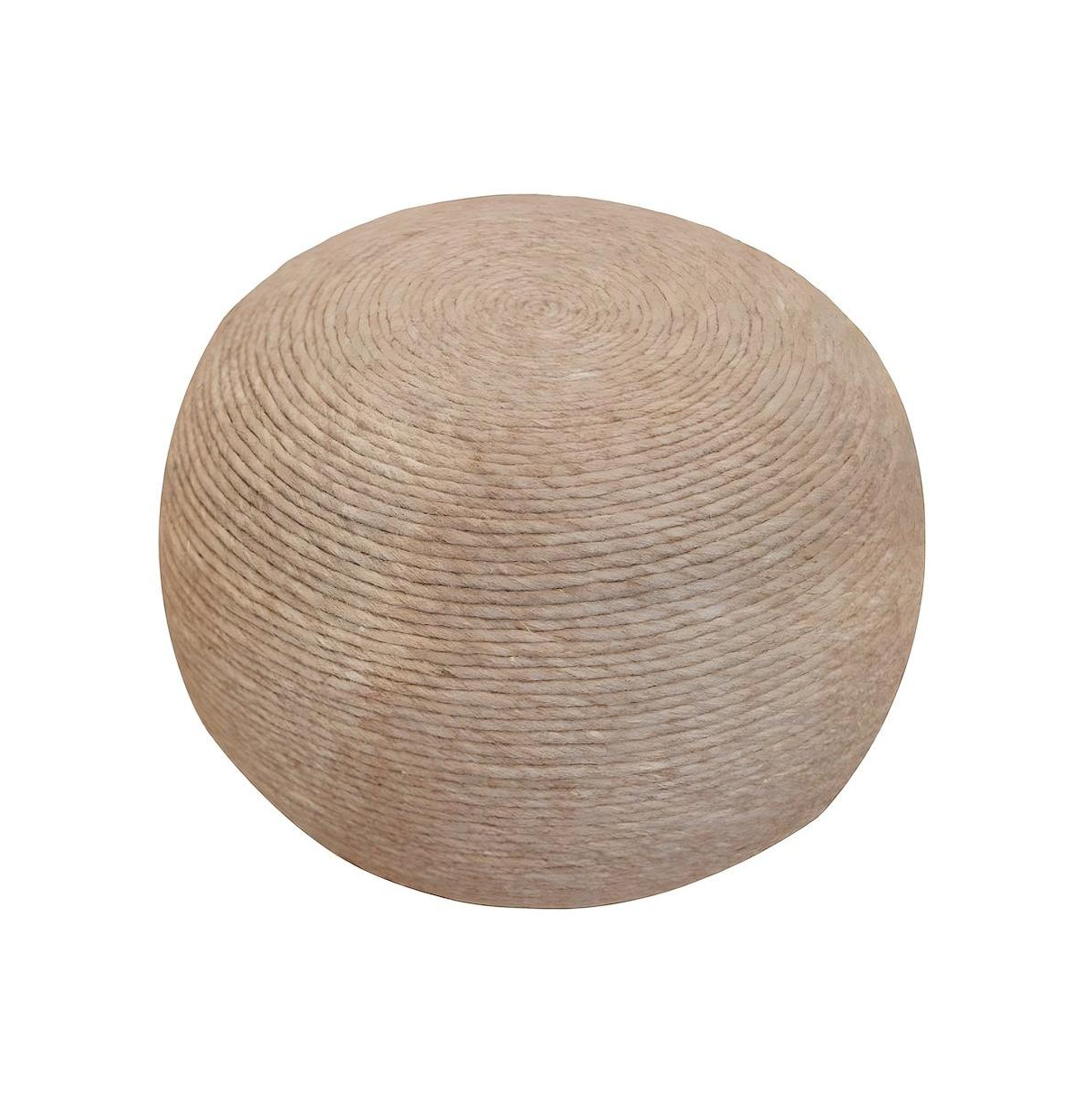 Starlight Canyon Home Wool-Upholstered Pouf Ottoman Foot Rest Stool for Living Room