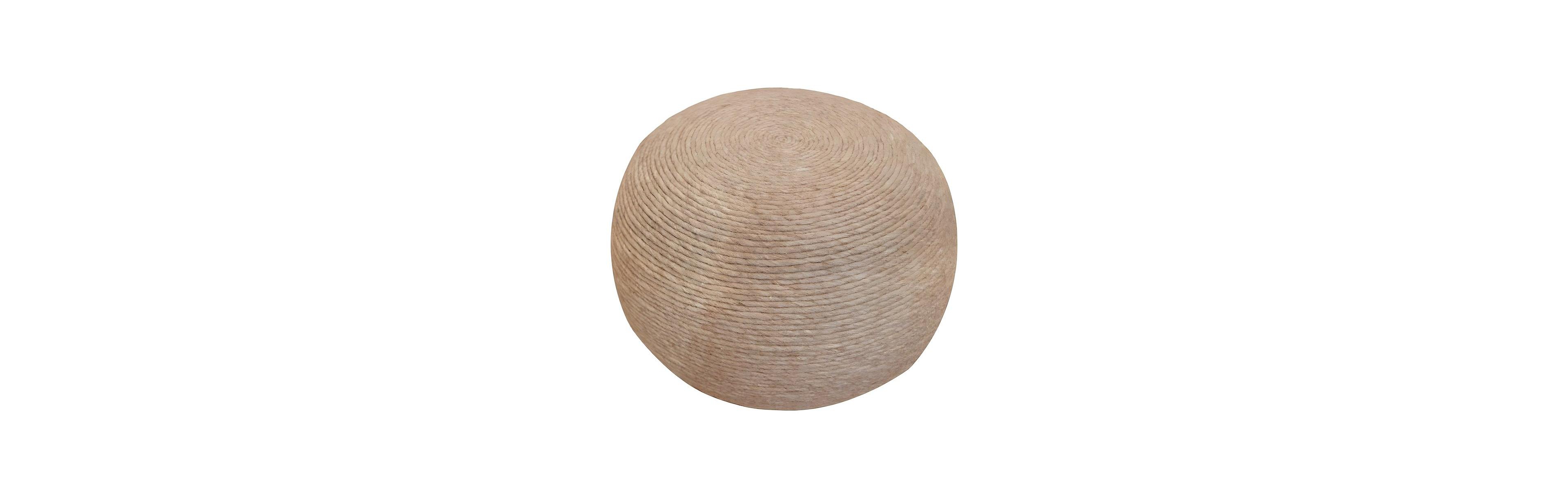 Starlight Canyon Home Wool-Upholstered Pouf Ottoman Foot Rest Stool for Living Room