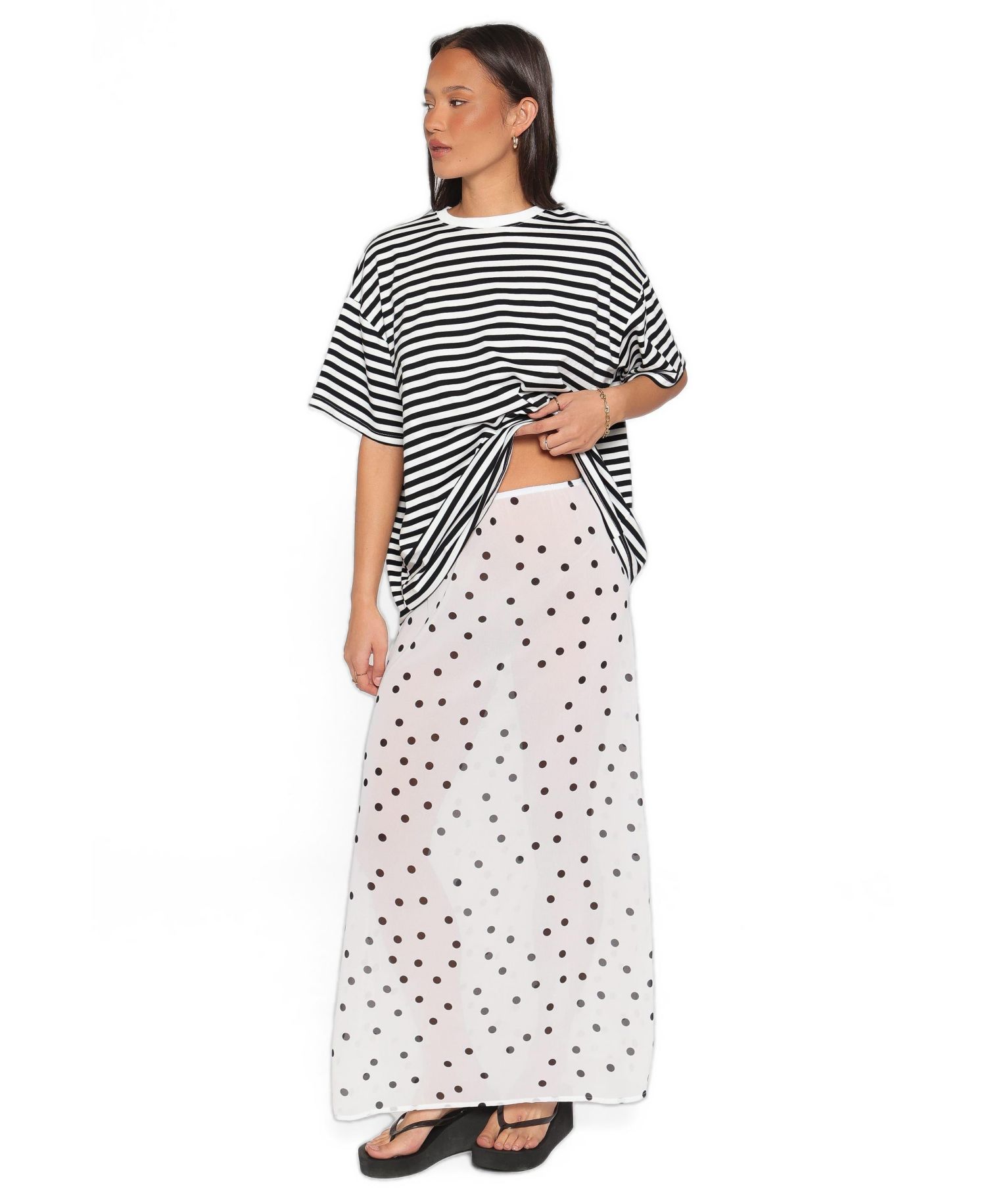 Women's Tammi Oversized High-Rise Midi Top and Skirt, 2-Piece Set